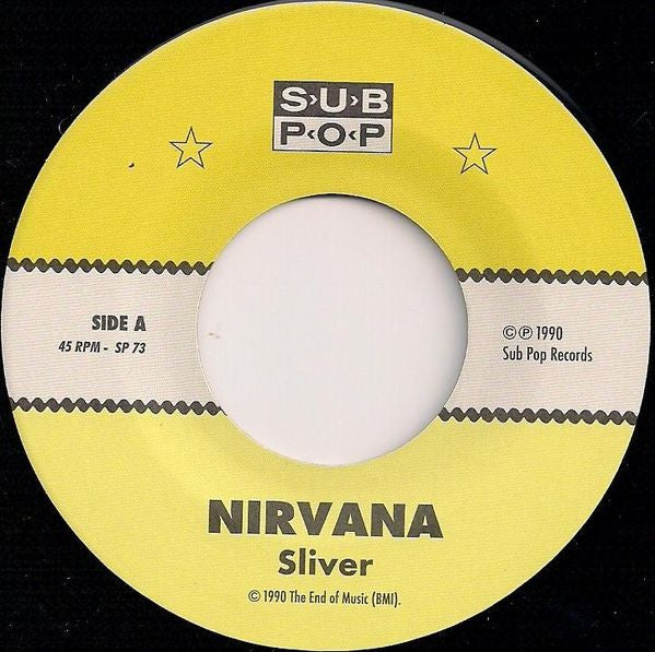 Nirvana : Sliver (7",45 RPM,Single,Reissue)