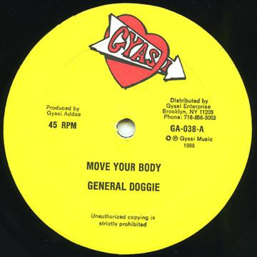 General Doggie / Princess Goldie : Move Your Body / Lie Down And Do It (12", Maxi)