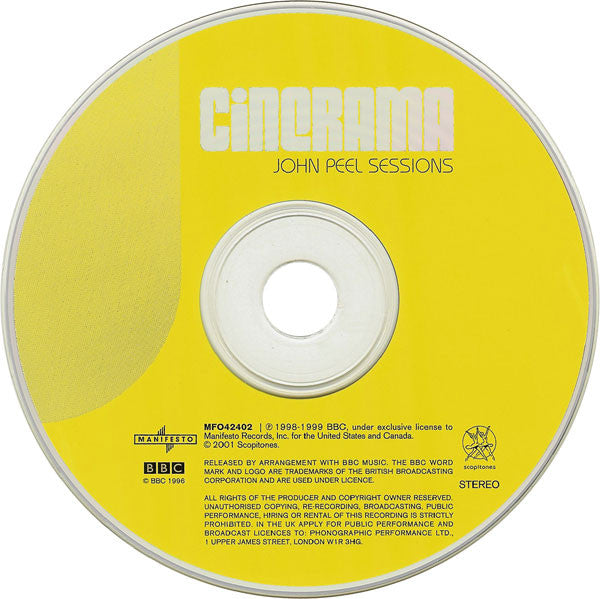 Cinerama : John Peel Sessions (CD, Album, Comp)