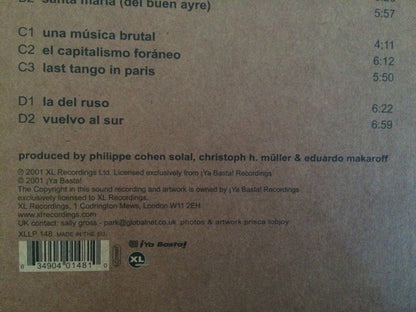 Gotan Project : La Revancha Del Tango (2xLP, Album, Red)