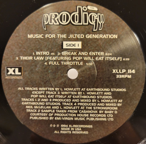 Buy Prodigy, The : Music For The Jilted (LP,Album,Reissue) Online for great price – Tonevendor Records