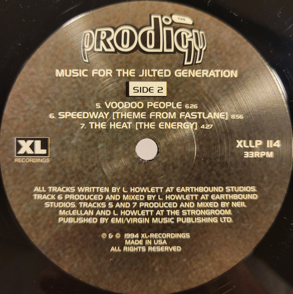 Prodigy, The : Music For The Jilted Generation (LP,Album,Reissue)