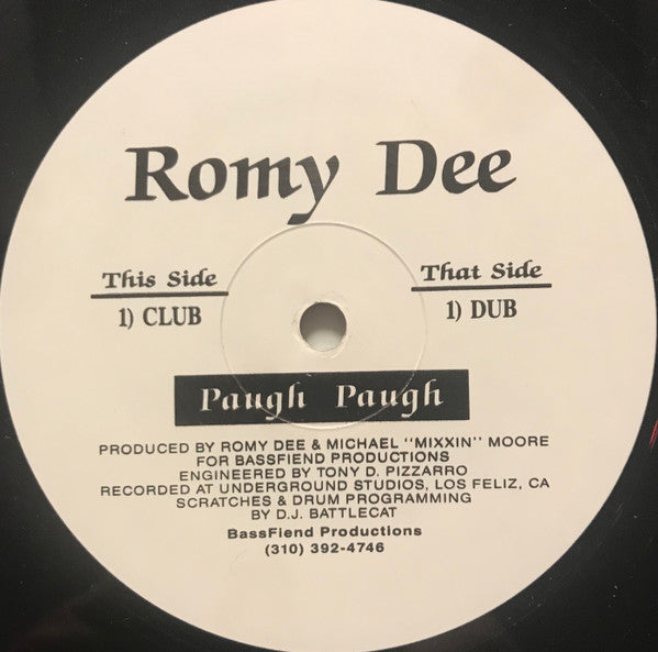 Romy Dee : Paugh Paugh (12", Single, Promo)