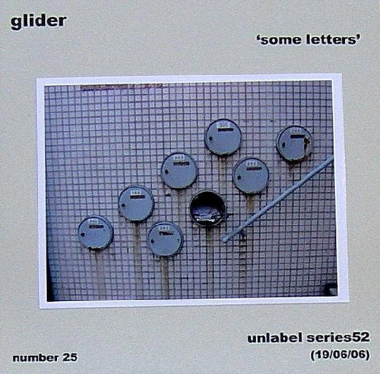 Glider (2) : Some Letters (CDr, Album, Ltd, Num)