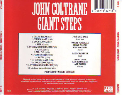 John Coltrane : Giant Steps (CD, Album, RE, RP)