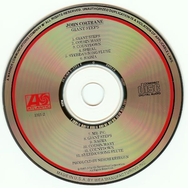 John Coltrane : Giant Steps (CD, Album, RE, RP)