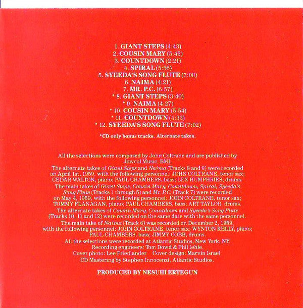 John Coltrane : Giant Steps (CD, Album, RE, RP)