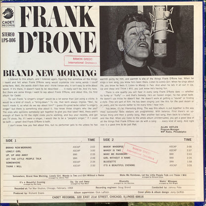 Frank D'Rone : Brand New Morning (LP, Album)