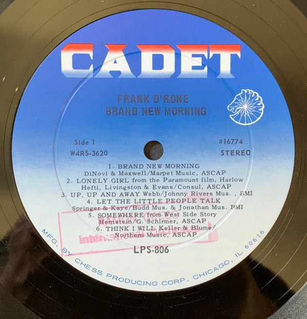 Frank D'Rone : Brand New Morning (LP, Album)