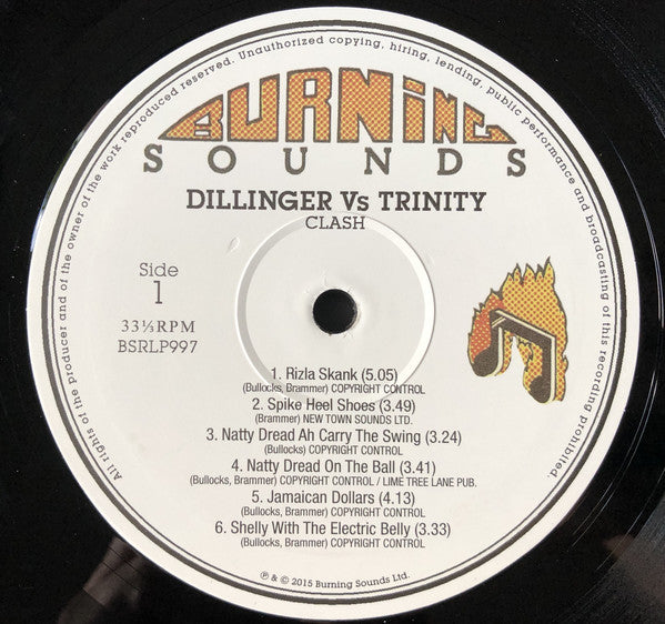 Dillinger verses Trinity (4) : Clash (LP, Album, RE)