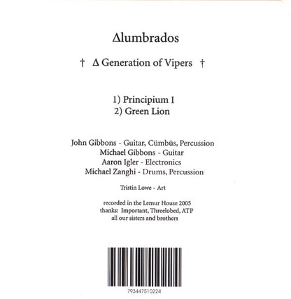 Alumbrados : A Generation Of Vipers (CD, Album)
