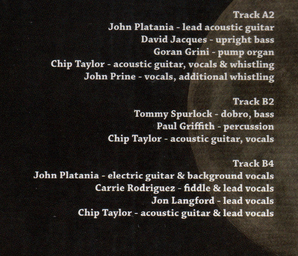 Chip Taylor & John Prine : Sixteen Angels Dancing 'Cross The Moon (10", Ltd)