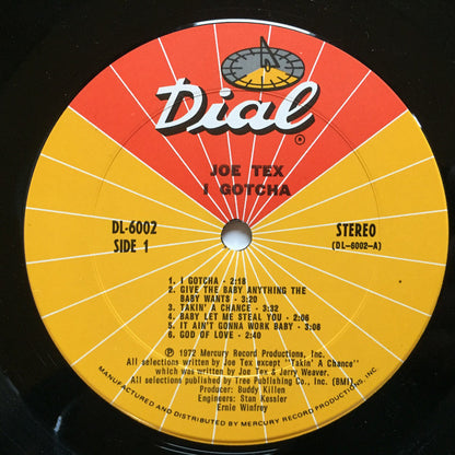 Joe Tex : I Gotcha (LP, Album, Pit)