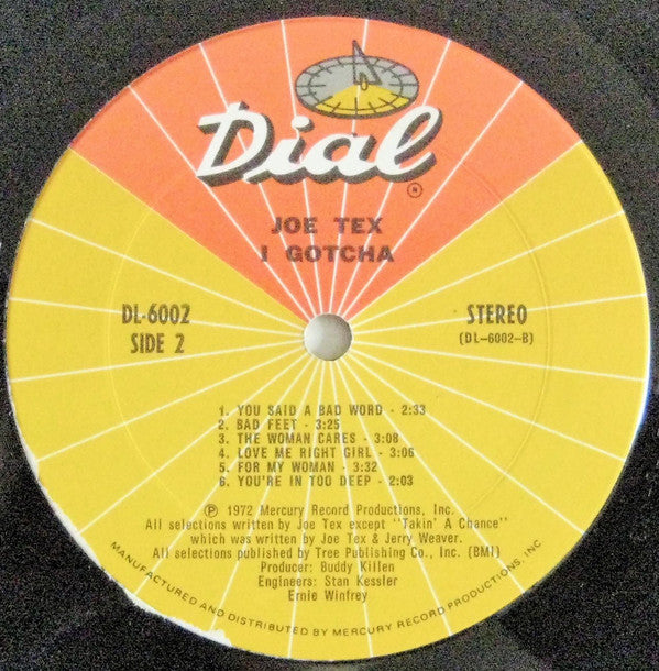 Joe Tex : I Gotcha (LP, Album, Pit)