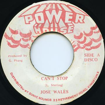 Josey Wales : Can't Stop (7", Single)