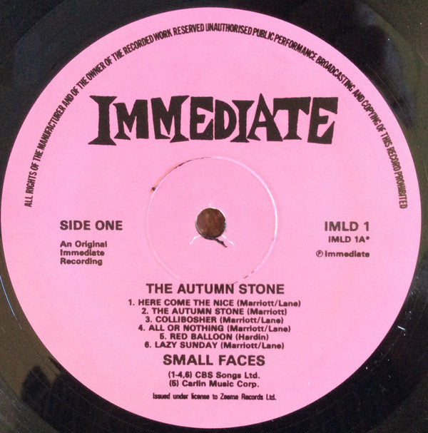 Small Faces : The Autumn Stone (2xLP, Comp, RE, Unofficial)