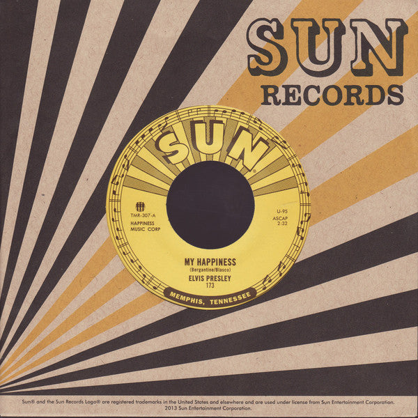 Elvis Presley : My Happiness / That's When Your Heartaches Begin (7", RE)
