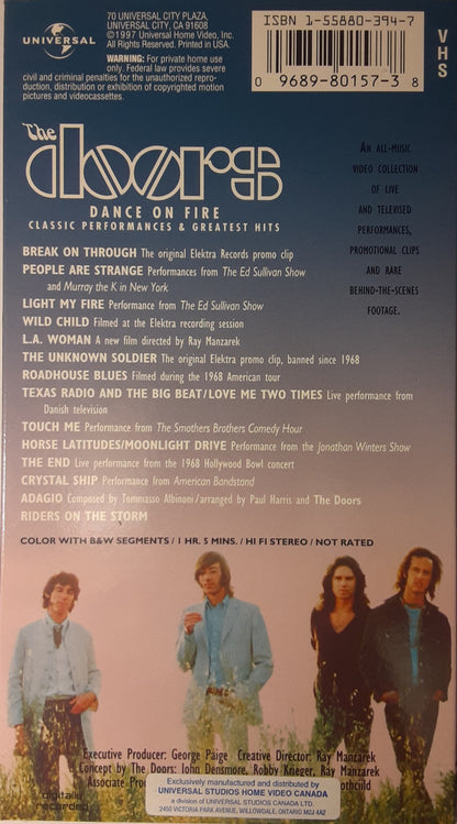 The Doors : Dance On Fire (VHS, Comp, NTSC, VHS)