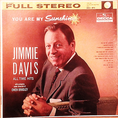 Jimmie Davis : You Are My Sunshine (LP, Album, RP)