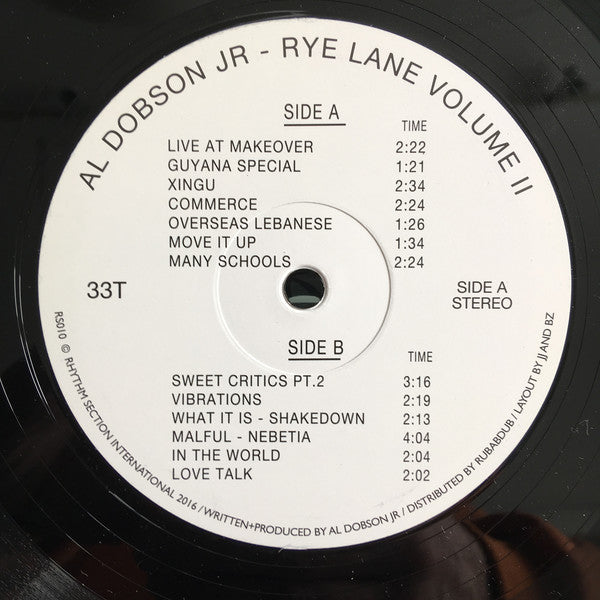Al Dobson Jr. : Rye Lane Volume II & III (2x12", Album)