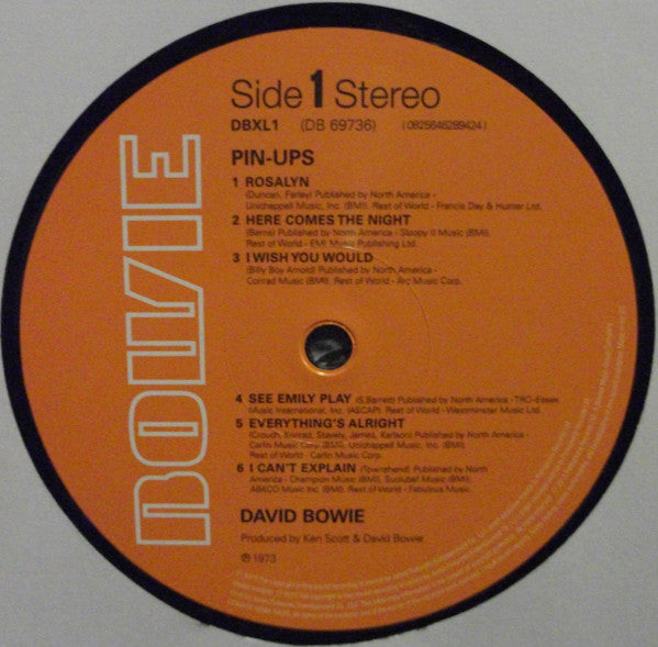 David Bowie : Pinups (LP, Album, RE, RM, 180)