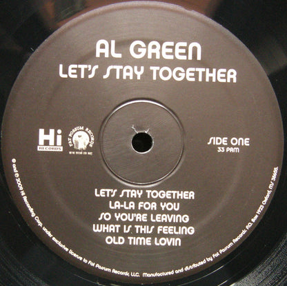 Al Green : Let's Stay Together (LP, Album, RE)