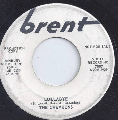 The Chevrons : Lullabye (7", Promo)
