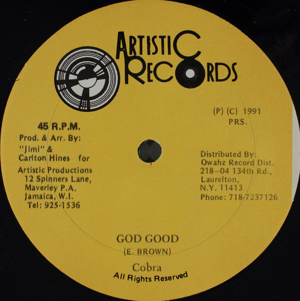 Mad Cobra : God Good (12")