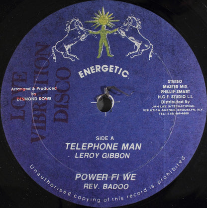 Leroy Gibbons / Reverend Badoo : Telephone Man / Power Fi We (12")