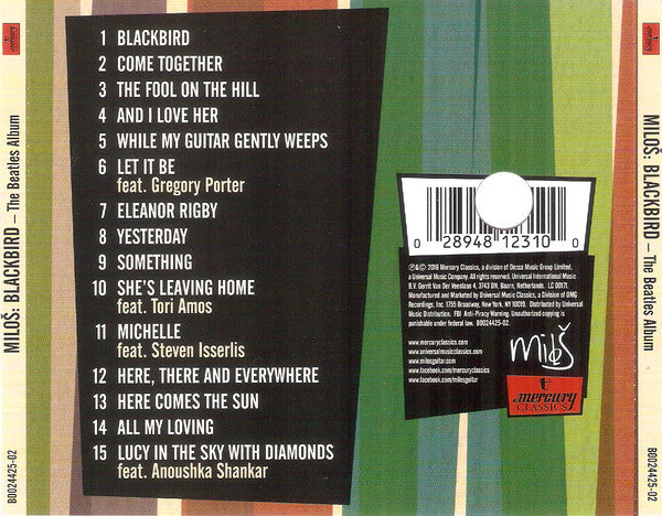 Miloš Karadaglić : Blackbird - The Beatles Album (CD, Album)