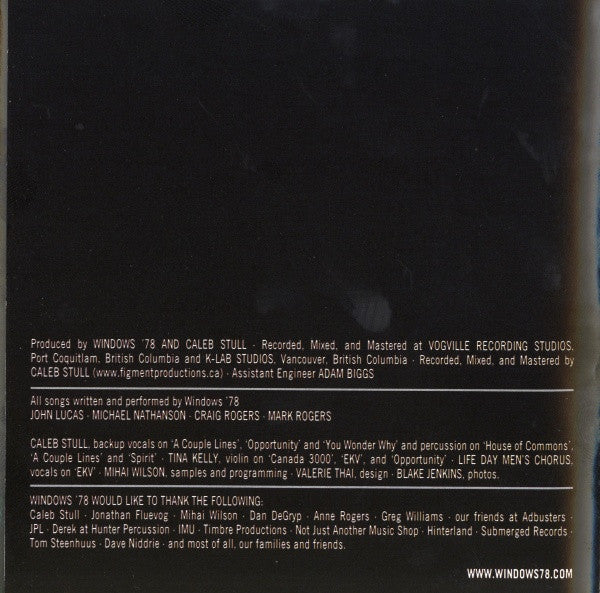 Windows '78 : The Window Seat (CD, Album)