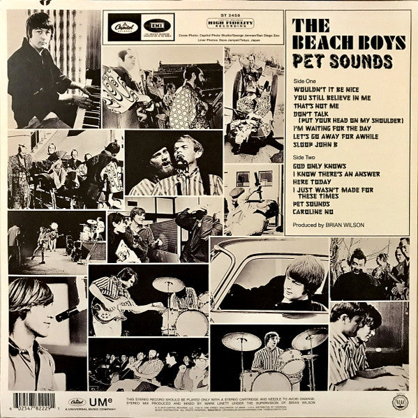 The Beach Boys : Pet Sounds (LP, Album, RE, RM)