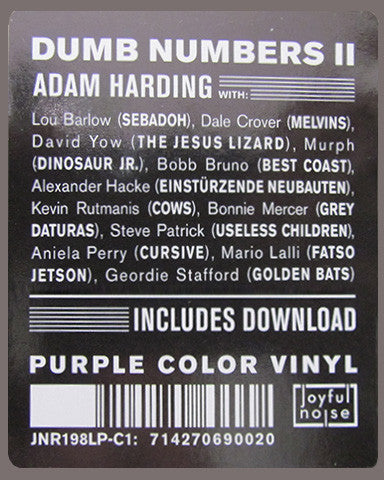 Dumb Numbers : Dumb Numbers II (LP, Album, Pur)
