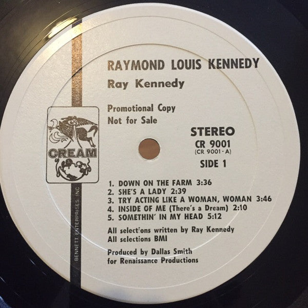 Ray Kennedy : Raymond Louis Kennedy (LP, Album, Promo, Gat)