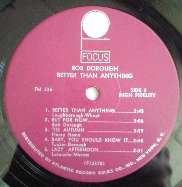Bob Dorough : Just About Everything (LP, Album, Mono)