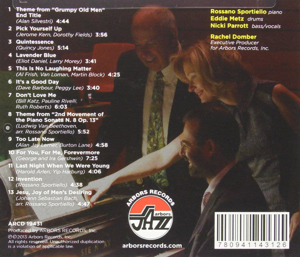 Rossano Sportiello, Eddie Metz Jr., Nicki Parrott : It's A Good Day (CD, Album)