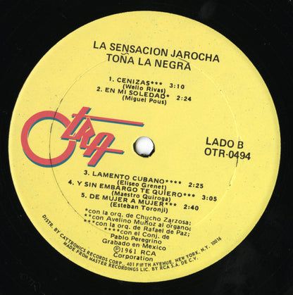 Toña La Negra : La Sensación Jarocha (LP)