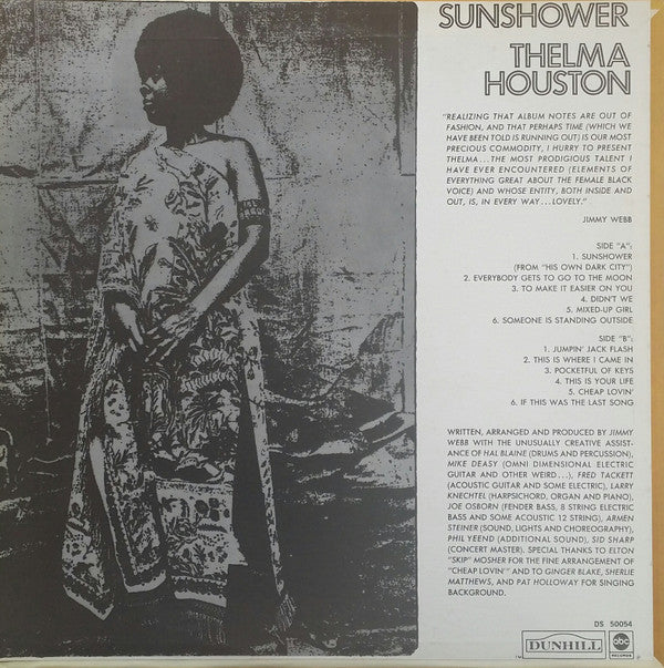 Thelma Houston, Jimmy Webb : Sunshower (LP, Album)