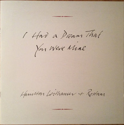 Hamilton Leithauser + Rostam : I Had A Dream That You Were Mine (LP, Album)
