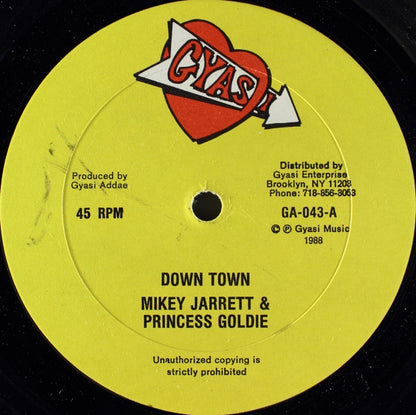 Mikey Jarrett & Princess Goldie : Down Town (12")
