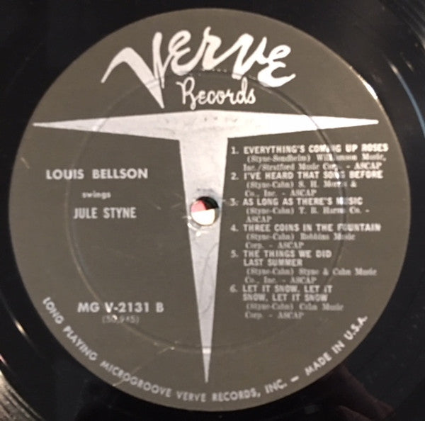 Louis Bellson Swings Jule Styne : Louis Bellson Swings Jule Styne (LP, Album, Mono)