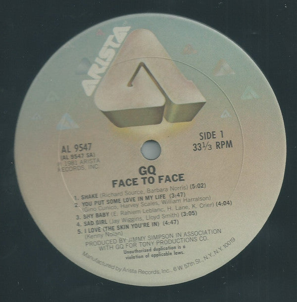 GQ : Face To Face (LP, Album)