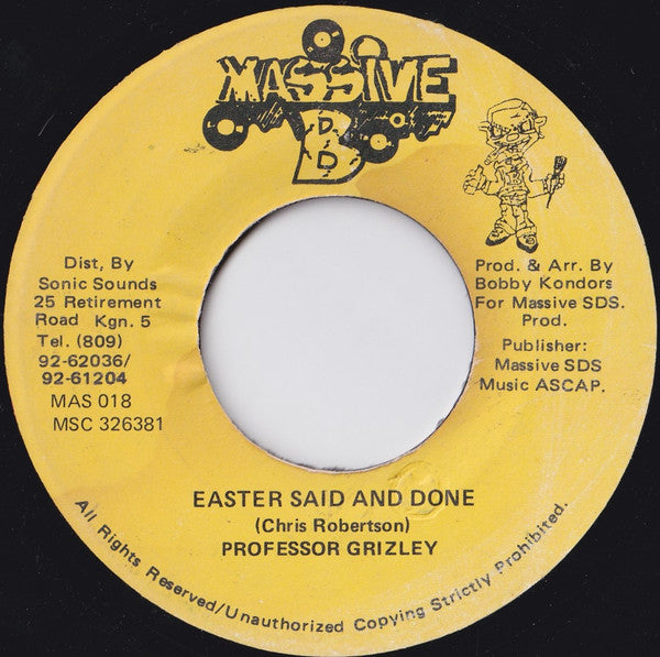 Professor Grizzly : Easter Said And Done (7", Single)