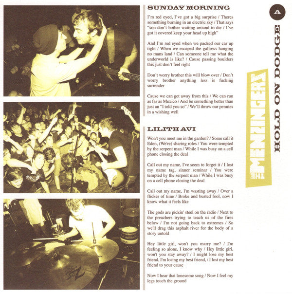 The Menzingers : Hold On Dodge (7", EP, RP)