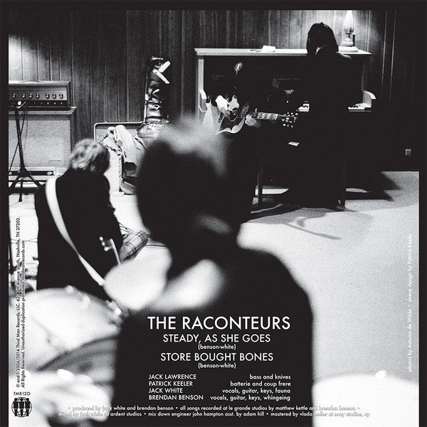 The Raconteurs : Steady, As She Goes / Store Bought Bones (7", Single, RE)