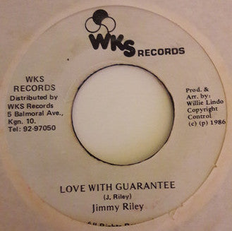 Jimmy Riley : Love With Guarantee (7")