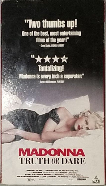 Madonna : Truth Or Dare (VHS, NTSC)