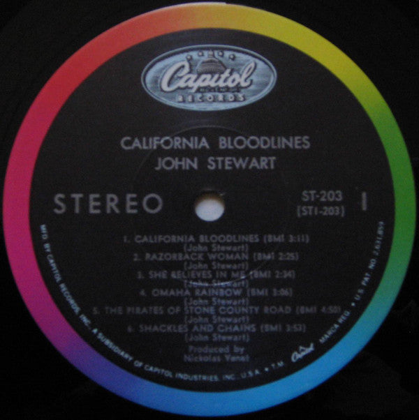 John Stewart (2) : California Bloodlines (LP, Album, Scr)