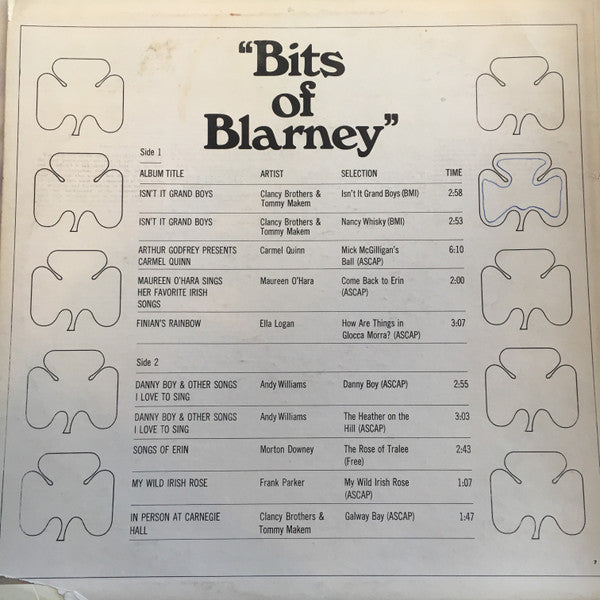 Various : Bits of Blarney (LP, Comp, Mono, Promo)
